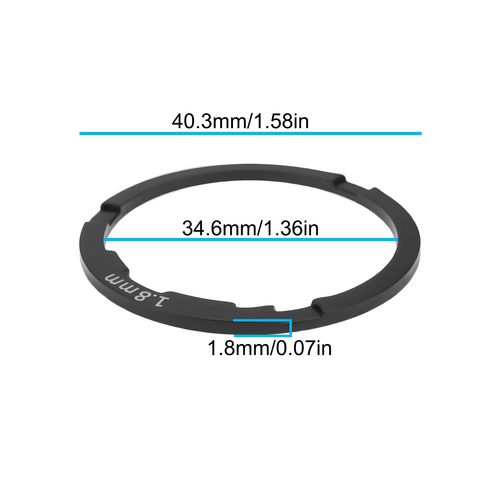 Amazon.co.jp: OTOTEC 自転車カセットスペーサー 1.8mm ハブスペーサー